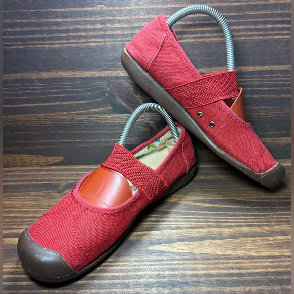 Keen Sienna Women’s Size 8.5 Shoes Red Brown Mary Jane Slip On Sneaker - Picture 6 of 7